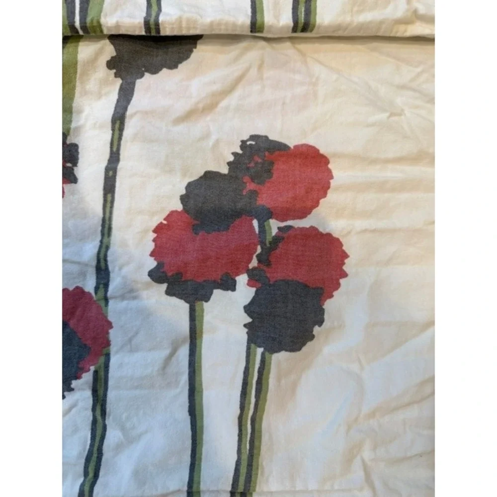 West Elm Urban Garden Sham Set of 2 Floral Poppy Botanical Cotton 35X17 King?